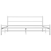 Bedframe metaal wit 180x200 cm - thumbnail