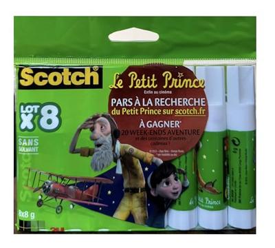 Scotch plakstift 8 g, pak van 8 stiften