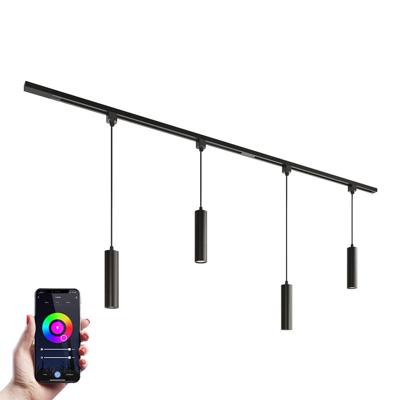 Taros Railverlichting Pakket - Recht - 2x 1 m rail - 4 hanglamp - Incl. RGBWW GU10 - IP20 - Modulair - 230V Taros Railverlichting Pakket - Recht - 2x 1 m rail - 4 hanglamp - Incl. RGBWW GU10 - IP20 - Modulair - 230V