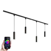 Taros Railverlichting Pakket - Recht - 2x 1 m rail - 4 hanglamp - Incl. RGBWW GU10 - IP20 - Modulair - 230V - thumbnail
