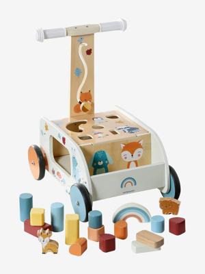 Loopwagen 2-in-1 Les amis de la forêt van FSC 100%-hout hout Loopwagen 2-in-1 Les amis de la forêt van FSC 100%-hout hout