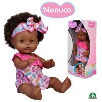 Nenuco Afro-stijl pop 35 cm - Drinkt en plast - Voor kinderen vanaf 2 jaar - thumbnail