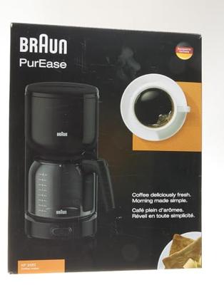 Braun KF3120BK PurEase Koffiezetapparaat Zwart Braun KF3120BK PurEase Koffiezetapparaat Zwart