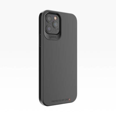 Gear4 Holborn Slim - Achterzijde behuizing voor mobiele telefoon - polycarbonaat, D3O, thermoplastic polyurethaan (TPU) - zwart - ultraslank ontwerp - voor Apple iPhone 12 mini