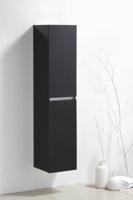 Aqua Royal Trend Line Hoge Kast 35X35X160 cm Wit En Hoogglans Antraciet - Hoogglans Wit - thumbnail