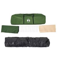 Koepeltent 8-persoons snelontgrendeling groen - thumbnail