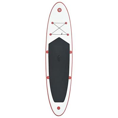 VidaXL Stand up paddleboardset opblaasbaar rood en wit - thumbnail