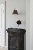 Grote beige hanglamp met leer &apos;Strap 27&apos; DFTP - thumbnail