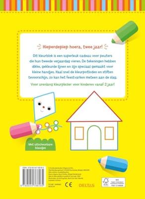 Deltas hoera, 2 jaar! kleurpret
