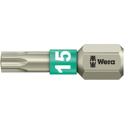 Wera 3867/1 TS TX 15 X 25 MM 05071033001 Torx-bit T 15 RVS D 6.3 1 stuk(s) Wera 3867/1 TS TX 15 X 25 MM 05071033001 Torx-bit T 15 RVS D 6.3 1 stuk(s)