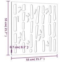 VidaXL Wanddecoratie tuin bamboe-ontwerp 55x55 cm cortenstaal - thumbnail