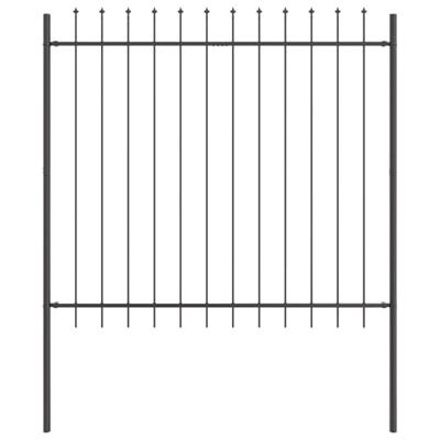 Tuinhek 2 pcs Grijs 3,4 x 1,5 m Poedercoating staal