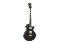 DIMAVERY LP-530 Electric Guitar, black/gold - thumbnail