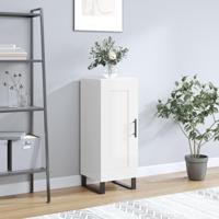 Dressoir 34,5x34x90 cm bewerkt hout hoogglans wit - thumbnail