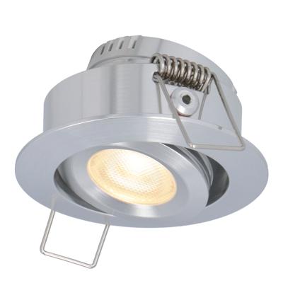 Sienna mini LED inbouwspot - 12 Voltt 3 Watt 200 lumen - 2700K warm wit - Dimbaar - Kantelbaar - Plat 30mm - IP44 - RVS Sienna mini LED inbouwspot - 12 Voltt 3 Watt 200 lumen - 2700K warm wit - Dimbaar - Kantelbaar - Plat 30mm - IP44 - RVS