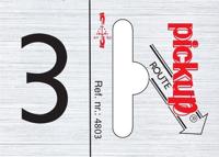 Route alulook 25 x 44 mm Sticker pick up cijfer 3 Pickup - Pickup - thumbnail