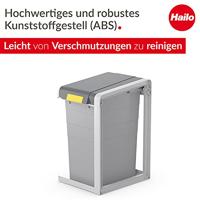 Hailo 0935-302 ProfiLine Öko XL (Expansion Unit) Afvalscheider 38L Grijs - thumbnail