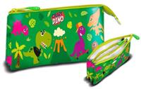 Kids Licensing etui Crazy Dino 22 x 13 cm polyester/PVC groen - thumbnail