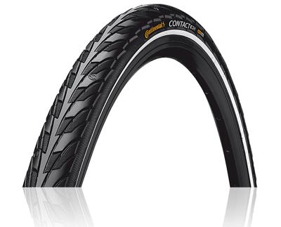 Continental Buitenband contact 28 x 1.25" / 32-622 - zwart met reflectie