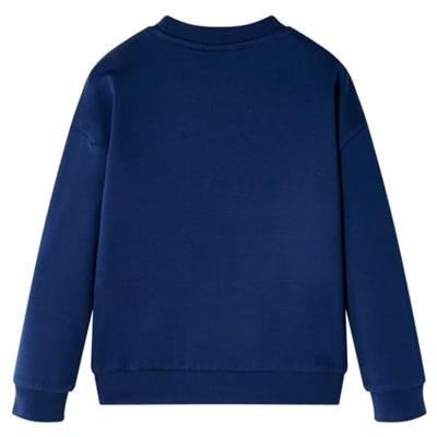 Kindertrui vlinderprint 128 marineblauw