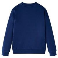Kindertrui vlinderprint 128 marineblauw - thumbnail