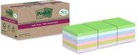 Post-it Super Sticky Notes Recycled, 70 vel, ft 76 x 76 mm, assorti, 14 + 4 GRATIS - thumbnail