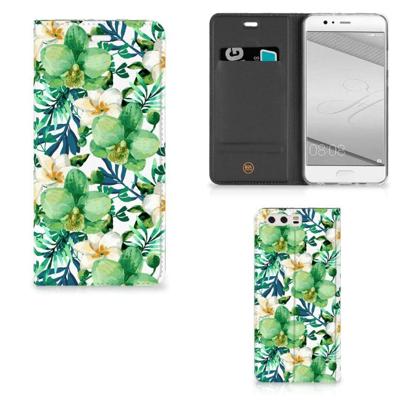 Huawei P10 Plus Smart Cover Orchidee Groen Huawei P10 Plus Smart Cover Orchidee Groen