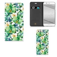 Huawei P10 Plus Smart Cover Orchidee Groen - thumbnail