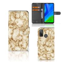 Huawei P Smart 2020 | Bookcase | Marmer Goud - thumbnail