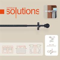 Vizierhouder Stor Planet Cintacor Bol 120-215 cm Zwart Metaal - thumbnail