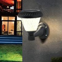 V-TAC VT-969 Solar Wandlamp - IP44 - Zwart - 0.8W- 75 Lumen - 3IN1 - thumbnail
