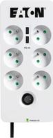 Eaton PB6UF Overspanningsbeveiliging Zwart, Wit 6 AC-uitgang(en) 220 - 250 V 1,5 m - thumbnail