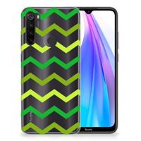 Xiaomi Redmi Note 8T | TPU bumper | Zigzag Groen - thumbnail