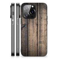 iPhone 14 Pro Houten Print Telefoonhoesje Steigerhout - thumbnail