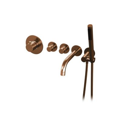 Inbouwthermostaatset Brauer Copper Incl Baduitloop en Staafhanddouche Koper Brauer Inbouwthermostaatset Brauer Copper Incl Baduitloop en Staafhanddouche Koper Brauer