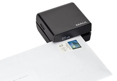 MAUL briefopener electrisch incl. batterijen, 7.4x7.4x7.4cm, zwart MAUL briefopener electrisch incl. batterijen, 7.4x7.4x7.4cm, zwart