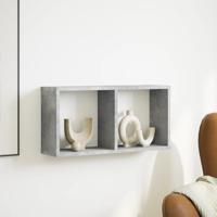 Wandkast 60x16x30 cm bewerkt hout betongrijs - thumbnail