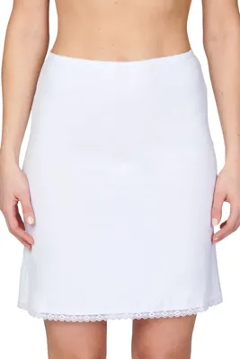 Gaubert Onderrok 49-54CM - Gladde Jupon - Wit - Zwart - Huidskleur - S - Beige - S