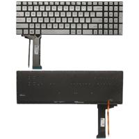 ONS toetsenbord met achtergrondverlichting voor ASUS GL551 GL551J GL551JK GL551JM GL551JW GL551JX G552 G552V G552VW G552VX FZ50JX GL752VW GL742VW (zil - thumbnail