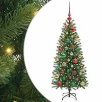 VidaXL Kunstkerstboom met 150 led met standaard groen 120 cm pe en pvc - thumbnail