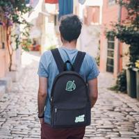 Animal Crossing Backpack - Leaf Logo (Blue) - thumbnail