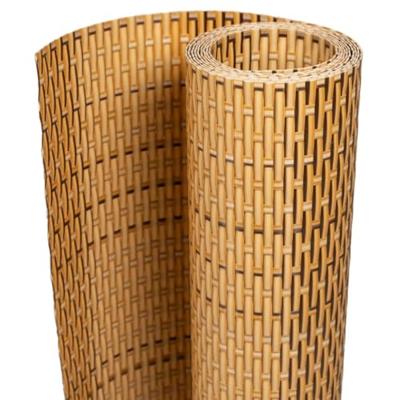 VidaXL Balkonscherm 400x80 cm poly rattan lichtbruin - thumbnail