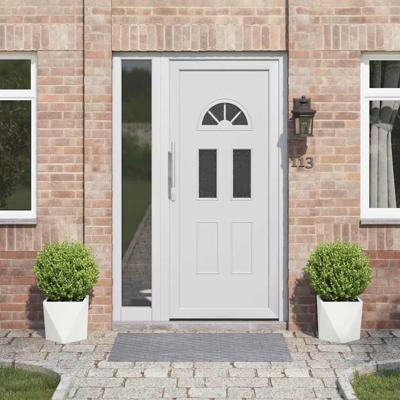 Plantenbak 2 pcs Wit 30 x 30 x 30 cm Staal