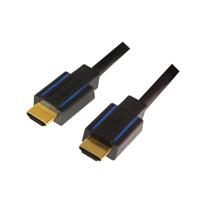 LogiLink CHB005 HDMI-kabel HDMI Aansluitkabel HDMI-A-stekker, HDMI-A-stekker 3.00 m Zwart 4K UHD - thumbnail