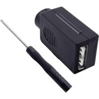 Quadrios 2001C199 USB 2.0 modulaire busset, type A Bus, recht 1 stuk(s) - thumbnail