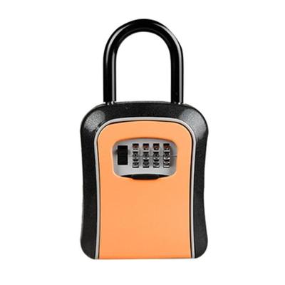 Auto wachtwoord lock opbergdoos veiligheid Box Hook installatie-Gratis veiligheid box (Orange)