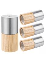 home sweet home combi fitting rond E27 mat satin / hout - thumbnail