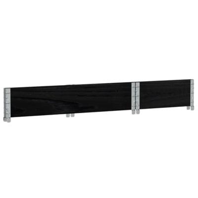 Palletopzetrand 100x50 cm massief grenenhout zwart