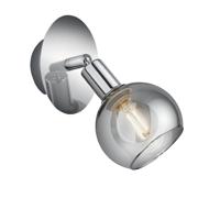 Trio Wandlamp ChroomBrest met smoke glas - R80591006 - thumbnail