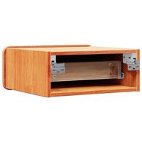 Wandbevestigde nachttafel met lade Wasbruin 39 x 34 x 16.5 cm - thumbnail